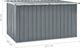 Skrzynia ogrodowa vidaXL Skrzynia ogrodowa szara 171x99x93cm 8
