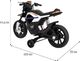 Ramiz Cross na akumulator Motor Night Rider Niebieski na akumulator MP3 SD USB, gaz w manetce /JT5158 4