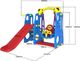 Joko Zjeżdżalnia ogrodowa z huśtawką i koszykówką 3w1 Niebieska 2