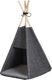 Beliani Namiot tipi dla kota 35 x 40 cm ciemnoszary ULUBEY 1