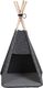 Beliani Namiot tipi dla kota 35 x 40 cm ciemnoszary ULUBEY 3