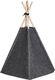 Beliani Namiot tipi dla kota 35 x 40 cm ciemnoszary ULUBEY 4