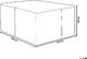 Beliani Pokrowiec ogrodowy 155 x 155 x 90 cm MANILA, MODICA, PRATO 5