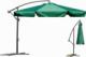 Plonos Parasol ogrodowy składany 6 segmentów Zielony 300 cm 1