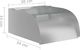 vidaXL Fontanna do basenu, lampy LED, 30x34x14 cm, stal nierdzewna 304 7