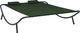 vidaXL Leżanka ogrodowa, tkanina, zielona 1