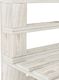 vidaXL Sofa ogrodowa z palet drewniana, biała (49334) 3