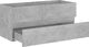 vidaXL Szafka pod umywalkę szarość betonu 100x38.5x45cm płyta 3