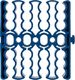 NEKU Organizator kabli na 24szt. do szafy RACK Niebieski (70.3600) 9