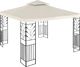 Uniprodo Pawilon ogrodowy altana z ornamentem składana 3 x 3 x 2.6 m kremowy Pawilon ogrodowy altana z ornamentem składana 3 x 3 x 2,6 m kremowy 4