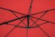 Uniprodo Parasol ogrodowy boczny na wysięgniku kwadratowy 250 x 250 cm czerwony 9