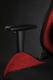 Fotel SENSE7 materiałowy Vanguard czarno-czerwony 13