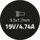 Zasilacz do laptopa Qoltec 90 W, 1.7 mm, 4.7 A, 19 V (50087.90W) 3