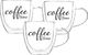 Szklanki termiczne 200 ml z uchem Coffe & Tea Time - 6szt 2