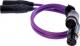 Kabel Melodika XLR x2 - XLR x2 0.75m fioletowy 3
