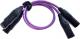 Kabel Melodika XLR x2 - XLR x2 0.75m fioletowy 1
