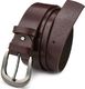 Beltimore Beltimore skórzany damski pasek do spodni 4 cm burgundowy A72 3
