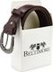 Beltimore Beltimore skórzany damski pasek do spodni 4 cm burgundowy A72 8
