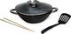 Patelnia Kamille wok Teflonowa Żeliwna 28cm 3
