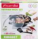 Patelnia Kamille wok Teflonowa Żeliwna 32cm 6