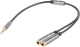 Kabel Genesis Jack 3.5mm - Jack 3.5mm x2 0.2m srebrny (NKA-0729) 1