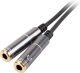 Kabel Genesis Jack 3.5mm - Jack 3.5mm x2 0.2m srebrny (NKA-0729) 1