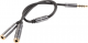 Kabel Genesis Jack 3.5mm - Jack 3.5mm x2 0.2m srebrny (NKA-0729) 3