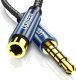 Kabel Ugreen Jack 3.5mm - Jack 3.5mm 1m niebieski (UGR642BLU) 3