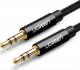 Kabel Ugreen Jack 3.5mm - Jack 3.5mm 1m czarny (UGR648BLK) 1
