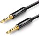 Kabel Ugreen Jack 3.5mm - Jack 3.5mm 1m czarny (UGR648BLK) 2