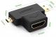 Adapter AV Ugreen HDMI Micro - HDMI Mini - HDMI czarny (UGR636BLK) 2