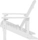 Beliani Krzesło ogrodowe białe Adirondack 3