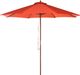Beliani Parasol ogrodowy Toscana II czerwony 270 cm 1