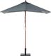 Beliani Parasol ogrodowy 144 x 195 cm szary FLAMENCO 3