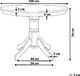 Beliani Stół do jadalni okrągły 100 cm biały AKRON 5
