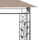 vidaXL Altana ogrodowa z moskitierą, 6x3x2,73 m, kolor taupe, 180 g/m 5