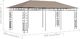 vidaXL Altana ogrodowa z moskitierą, 6x3x2,73 m, kolor taupe, 180 g/m 6