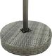 vidaXL Stolik ogrodowy, szary, 60,5x106 cm, polirattan (45857) 2