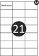 MD Labels Etykiety naklejki samoprzylepne 70x42,6mm na arkuszu A4 100 ark 6
