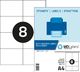 MD Labels Etykiety naklejki samoprzylepne 105x74,5mm na arkuszu A4 100 ark 1