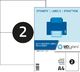 MD Labels Etykiety naklejki samoprzylepne 210x148mm na arkuszu A4 100 ark 1