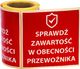 MD Labels Naklejki Etykiety Ostrzegawcze Sprawdź Zawartość 100szt 1