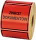 MD Labels Naklejki Etykiety Ostrzegawcze Zwrot dokumnetów 1000szt 1