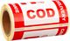 MD Labels Naklejki Etykiety Ostrzegawcze Protokół COD pobranie 100szt 2
