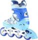 Rolki Nils Extreme NA14198 rekreacyjne regulowane niebieskie r. 31-34 5