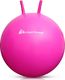 Meteor PIŁKA SKACZĄCA METEOR 65 cm Z ROGAMI różowa 1