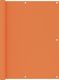 vidaXL Parawan balkonowy, pomarańczowy, 120x400 cm, tkanina Oxford 1