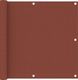 vidaXL Parawan balkonowy, terrakota, 90x300 cm, tkanina Oxford 1