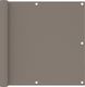 vidaXL Parawan balkonowy, taupe, 90x500 cm, tkanina Oxford 1