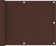 vidaXL Parawan balkonowy, brązowy, 75x500 cm, tkanina Oxford 1